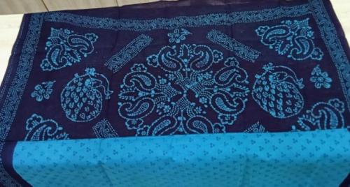 PL COTTON SAREES WITH WAX DOT PRINT DESIGNS